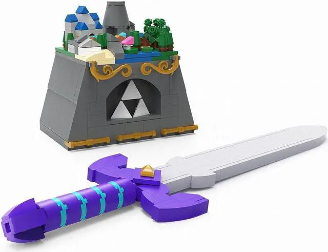 Alt view image 2 of 6 - ZITIANYOUBUILD The Master Sword Hyrule Castle Toys Set 388 for Collection MOC