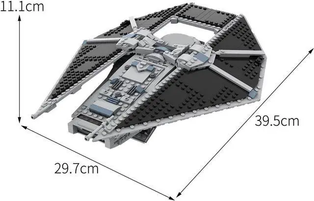 Alt view image 2 of 2 - ZITIANYOUBUILD Reaper Ship with Removable Roof from Film 559 Pieces Building Toys MOC