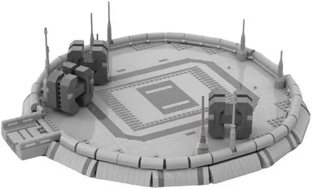 Alt view image 4 of 7 - ZITIANYOUBUILD MOC-116074 star wars Kamino Modular Landing Platform Model 1171 Pieces for 75060 Slave 1 & 75021 Republic Gunship 100% Compatible with LEGO Brand New and High Quality