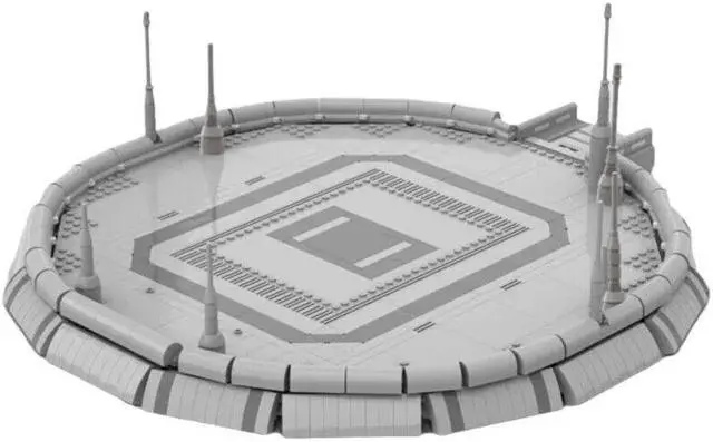 Alt view image 5 of 7 - ZITIANYOUBUILD MOC-116074 star wars Kamino Modular Landing Platform Model 1171 Pieces for 75060 Slave 1 & 75021 Republic Gunship 100% Compatible with LEGO Brand New and High Quality