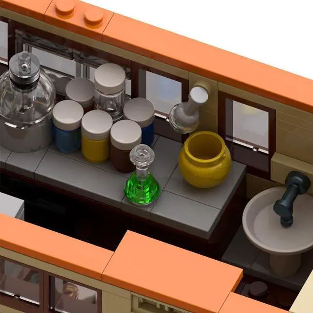 Alt view image 3 of 7 - ZITIANYOUBUILD Mobile Lab / RV Model with Details 692 Pieces from Crime TV Series MOC