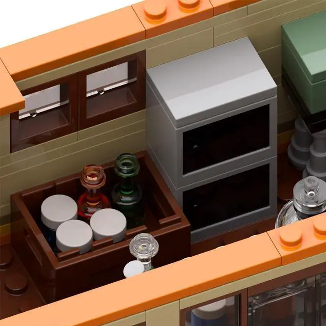 Alt view image 4 of 7 - ZITIANYOUBUILD Mobile Lab / RV Model with Details 692 Pieces from Crime TV Series MOC