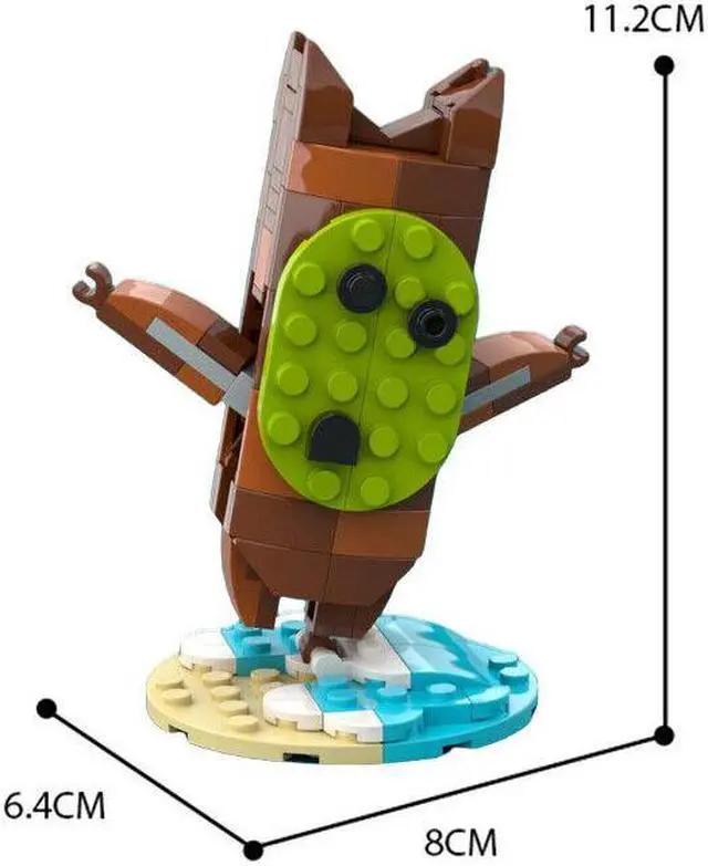 Main image of ZITIANYOUBUILD 119 Pieces Brown Korok Ya Ha Ha Building Blocks Toys Set from Game MOC