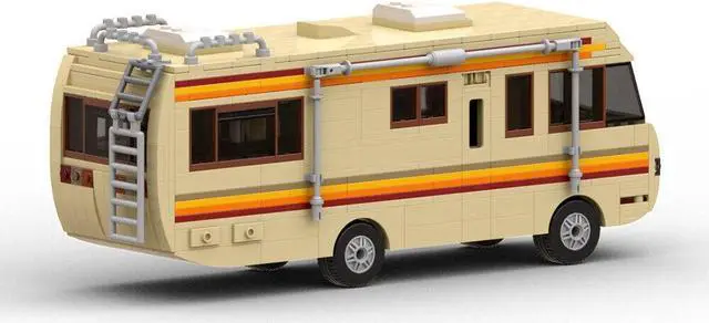 Alt view image 7 of 7 - ZITIANYOUBUILD Mobile Lab / RV Model with Details 692 Pieces from Crime TV Series MOC