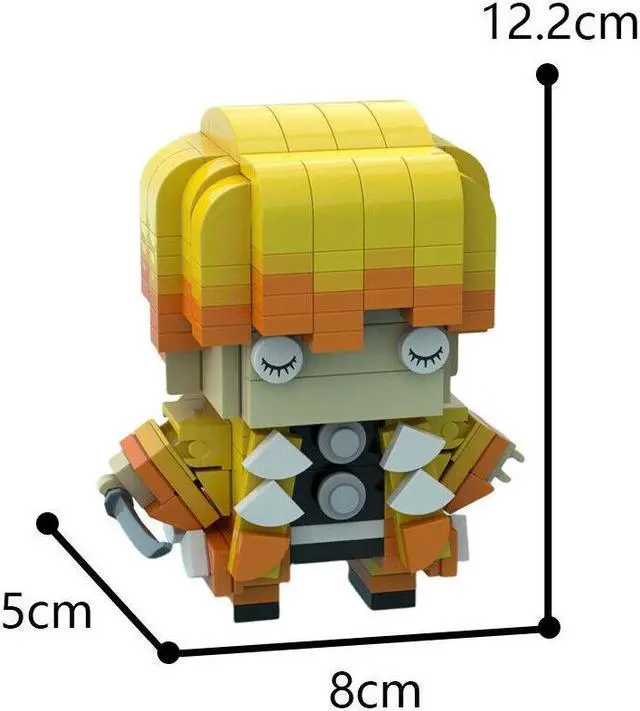 Alt view image 4 of 4 - ZITIANYOUBUILD Agatsuma Zenitsu Character 270 Pieces Building Toys Building Toys Set MOC