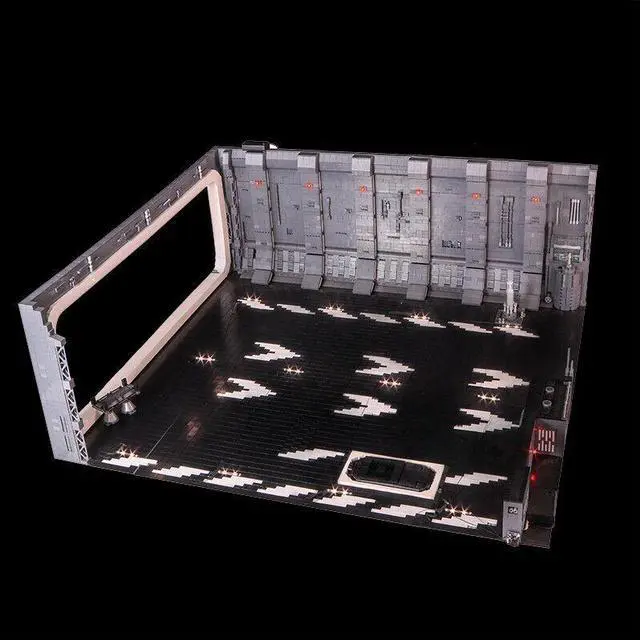 Main image of ZITIANYOUBUILD Docking Bay 327 Hanger with LED Lighting Kit 7857 Pieces Building Set MOC