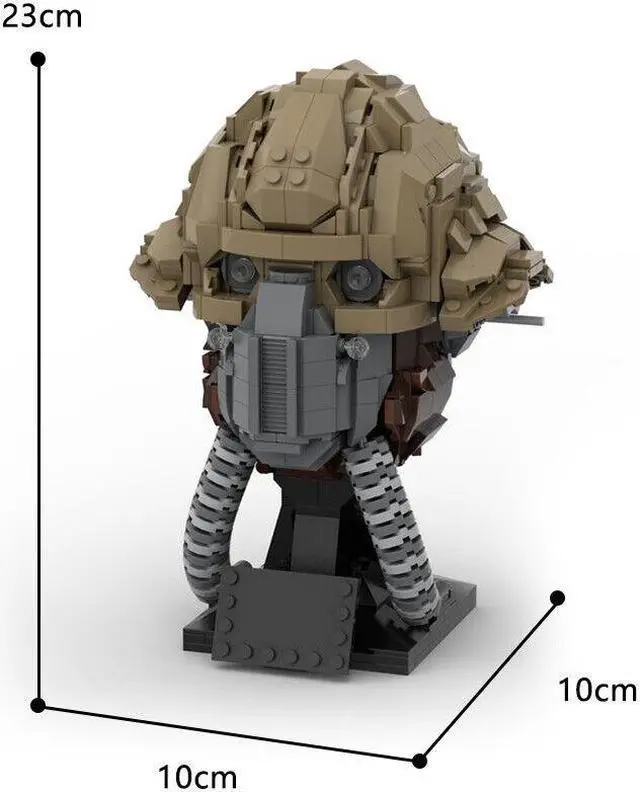 Alt view image 2 of 4 - ZITIANYOUBUILD Bust of Pilot / Benthic Helmet Model 776 Pieces from Sci-Fi Movie MOC