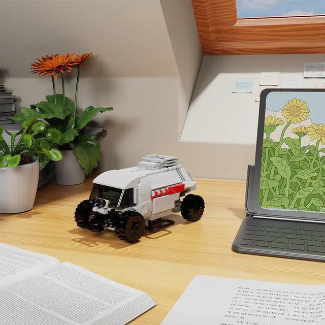 Alt view image 6 of 7 - ZITIANYOUBUILD Chariot for Transportion on Jupiter 292 Pieces from TV Show MOC