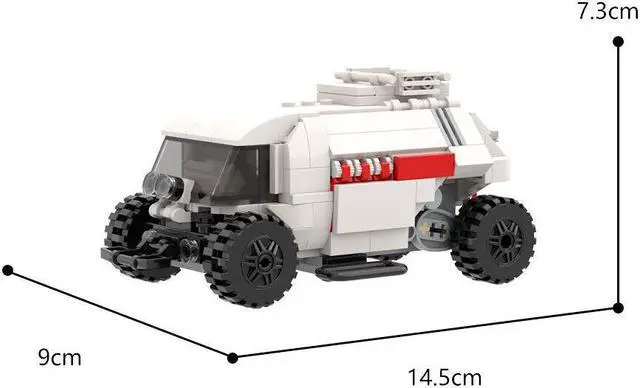 Alt view image 7 of 7 - ZITIANYOUBUILD Chariot for Transportion on Jupiter 292 Pieces from TV Show MOC