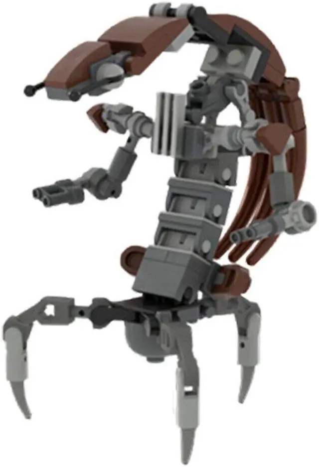 Alt view image 4 of 5 - ZITIANYOUBUILD MOC-64737 Star Wars Droideka with Deployed Form and Wheel/Mobility Form 100% Compatible with LEGO Brand New and High Quality