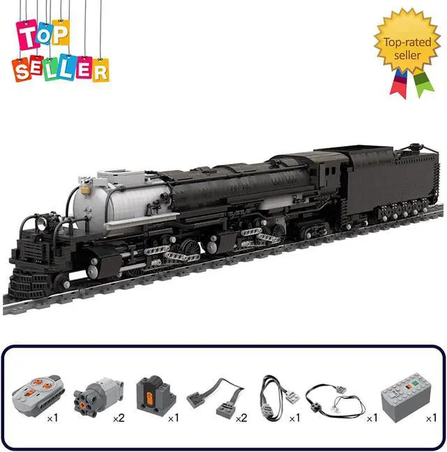 Alt view image 3 of 7 - ZITIANYOUBUILD MOC-19554 4014 Big Boy RC Train with Power Functions Motor Kits Toys MOC