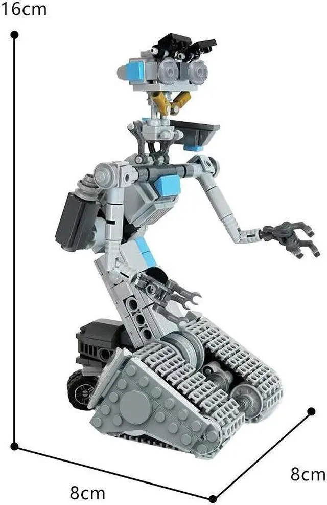 Alt view image 2 of 6 - ZITIANYOUBUILD Short Circuit Johnny 5 A Friendly Naive Selfaware Robot 369 Pieces from Comedy Film 100% Compatible with LEGO Brand New and High Quality