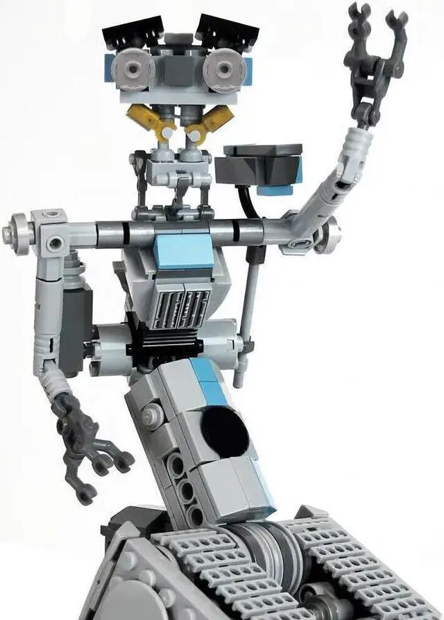 Alt view image 3 of 6 - ZITIANYOUBUILD Short Circuit Johnny 5 A Friendly Naive Selfaware Robot 369 Pieces from Comedy Film 100% Compatible with LEGO Brand New and High Quality