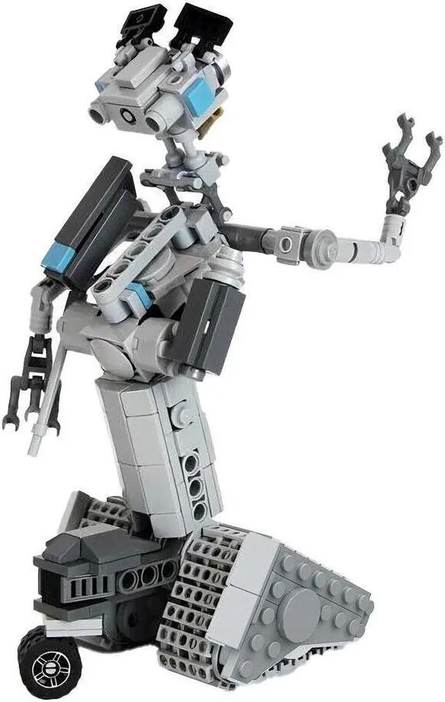 Alt view image 5 of 6 - ZITIANYOUBUILD Short Circuit Johnny 5 A Friendly Naive Selfaware Robot 369 Pieces from Comedy Film 100% Compatible with LEGO Brand New and High Quality