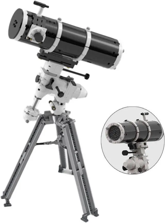 Main image of ZITIANYOUBUILD MOC-52128 Newtonian Equatorial Mount Telescope with Stand 712 Pieces MOC