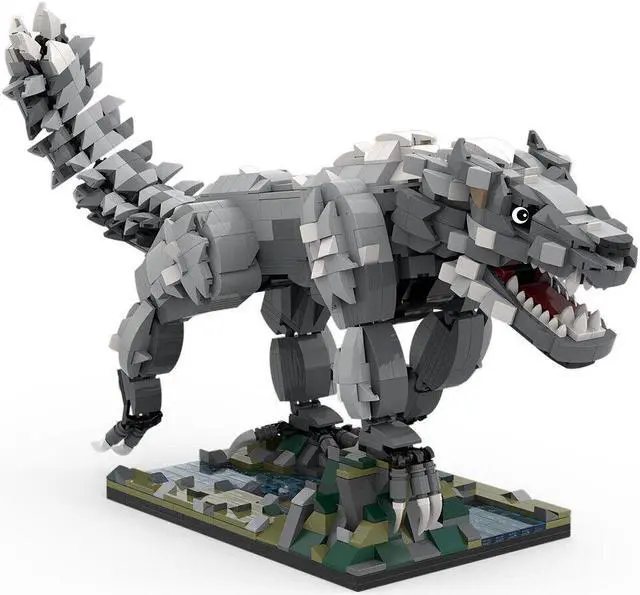 Main image of ZITIANYOUBUILD MOC-98876 Huge Wolf Creature Monster Form Model 1446 Pieces Building Toys Set MOC