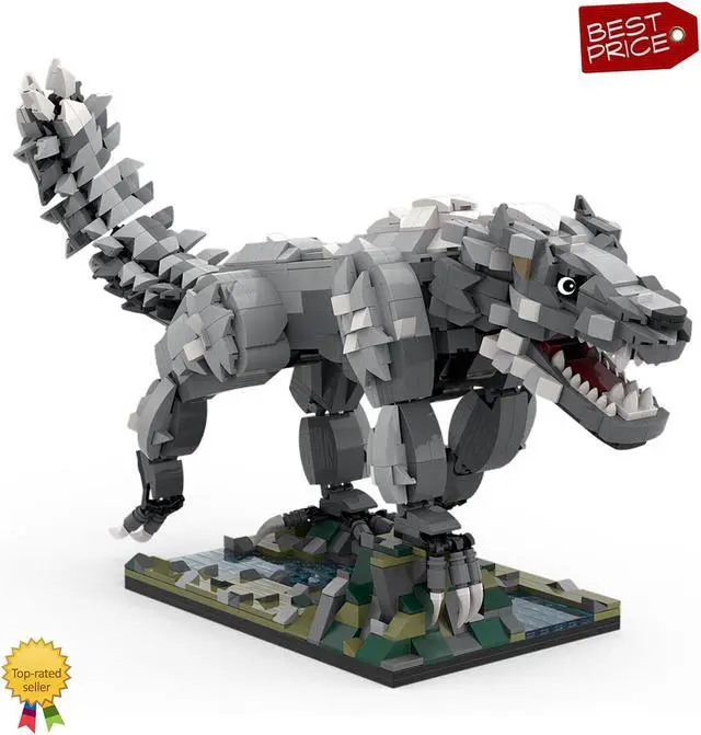 Alt view image 7 of 7 - ZITIANYOUBUILD MOC-98876 Huge Wolf Creature Monster Form Model 1446 Pieces Building Toys Set MOC