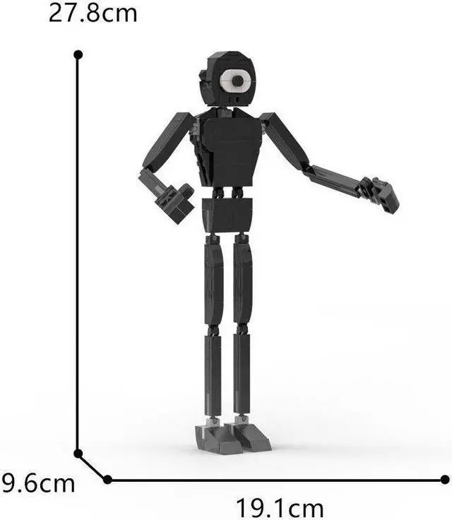 Alt view image 2 of 7 - ZITIANYOUBUILD Black One-Eyed Monster Model 186 Pieces Building Toys from Game MOC