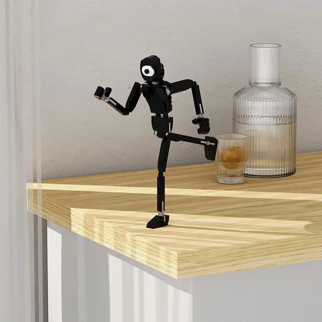 Alt view image 3 of 7 - ZITIANYOUBUILD Black One-Eyed Monster Model 186 Pieces Building Toys from Game MOC