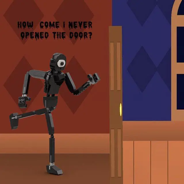 Alt view image 4 of 7 - ZITIANYOUBUILD Black One-Eyed Monster Model 186 Pieces Building Toys from Game MOC