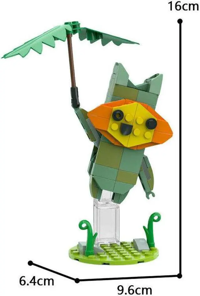 Alt view image 4 of 7 - ZITIANYOUBUILD Green Korok and Blue Korok Model 256 Pieces Building Toys Set MOC