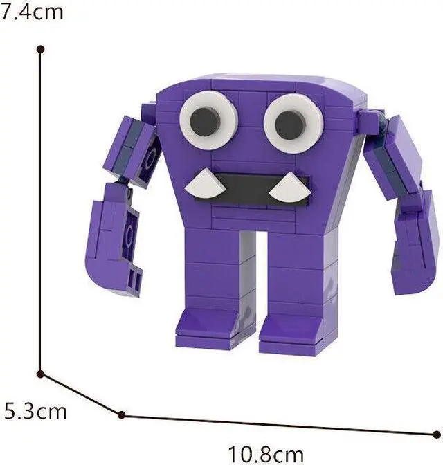 Alt view image 6 of 7 - ZITIANYOUBUILD Tiny Purple Monster Captain Building Toys 59 Pieces Building Toys Set MOC