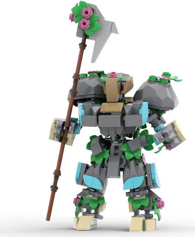 Alt view image 4 of 7 - ZITIANYOUBUILD Forest Defender Robot Mech 283 Pieces Building Toys Set MOC