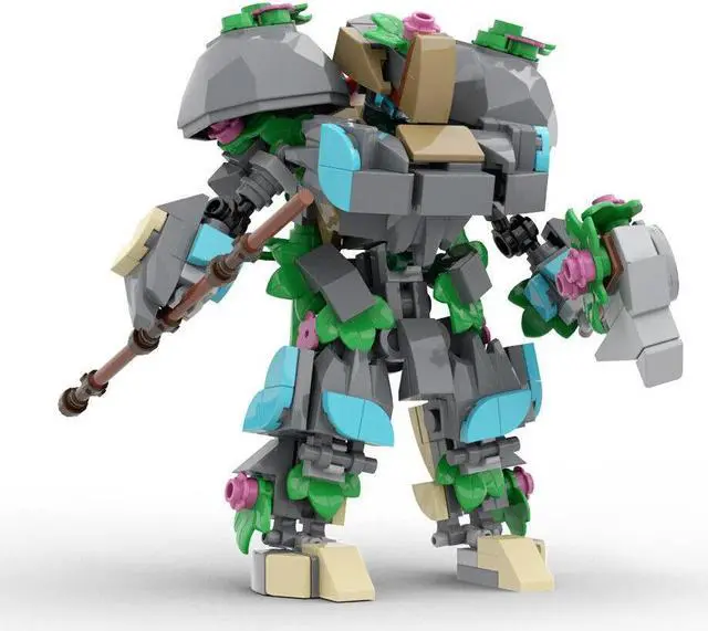 Alt view image 5 of 7 - ZITIANYOUBUILD Forest Defender Robot Mech 283 Pieces Building Toys Set MOC