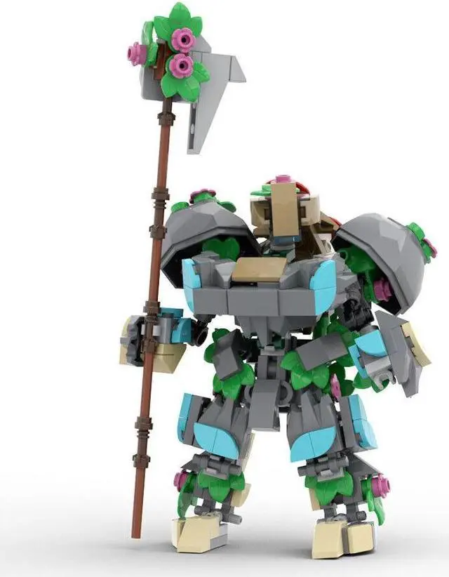 Alt view image 7 of 7 - ZITIANYOUBUILD Forest Defender Robot Mech 283 Pieces Building Toys Set MOC