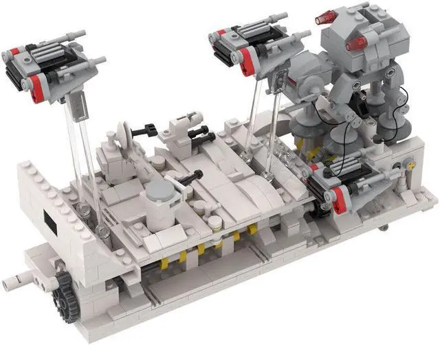 Alt view image 3 of 5 - ZITIANYOUBUILD The Most Famous Battle Scene Howth Model with Shuttle Machine from Star Wars 615 Parts for Collection 100% Compatible with LEGO Brand New and High Quality