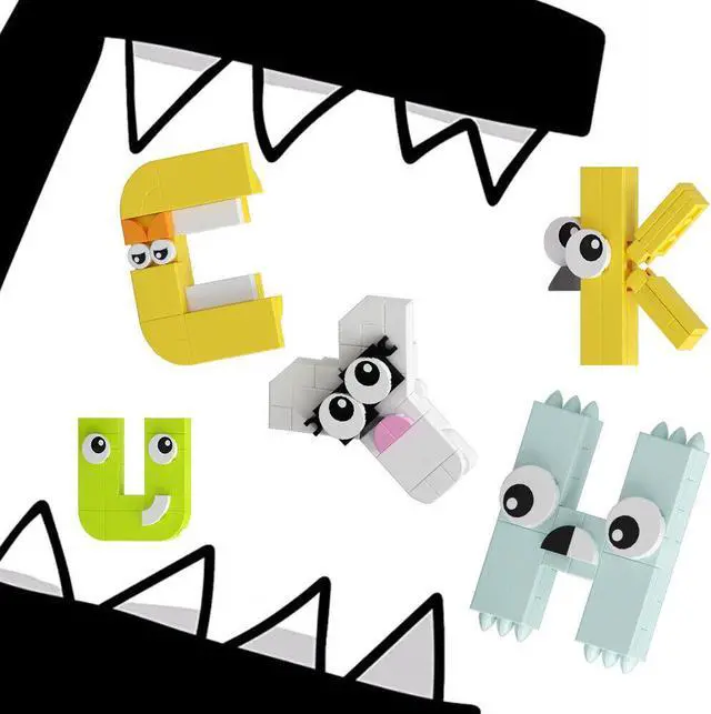 Alt view image 6 of 7 - ZITIANYOUBUILD 26-in-1 Alphabet (A-Z) 765 Pieces with Box Paper Instructions MOC