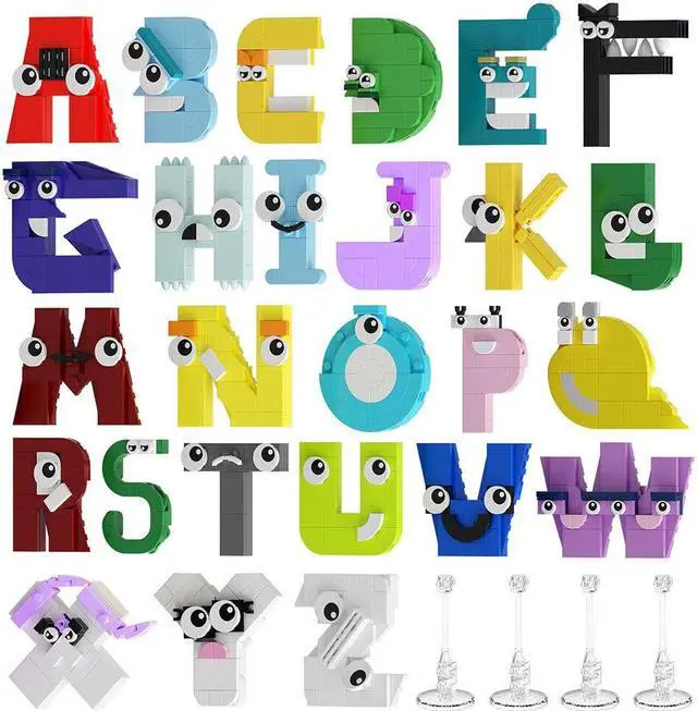 Alt view image 2 of 7 - ZITIANYOUBUILD 26-in-1 Alphabet (A-Z) 765 Pieces with Box Paper Instructions MOC
