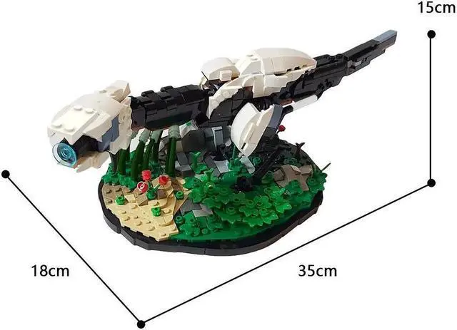 Alt view image 5 of 5 - ZITIANYOUBUILD MOC-109586 Watcher with Landscape Stand Model 839 Pieces from Video Game MOC