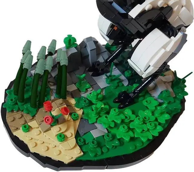 Alt view image 4 of 5 - ZITIANYOUBUILD MOC-109586 Watcher with Landscape Stand Model 839 Pieces from Video Game MOC