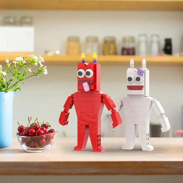 Alt view image 7 of 7 - ZITIANYOUBUILD Kindergarten Red Monster Model 134 Pieces from Horror Game MOC