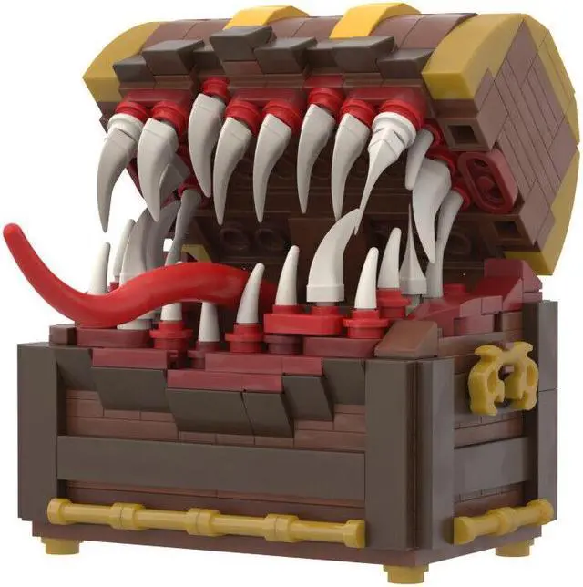 Alt view image 2 of 7 - ZITIANYOUBUILD Mimic Chest Game Monster from Film 330 Pieces Building Toys Set MOC