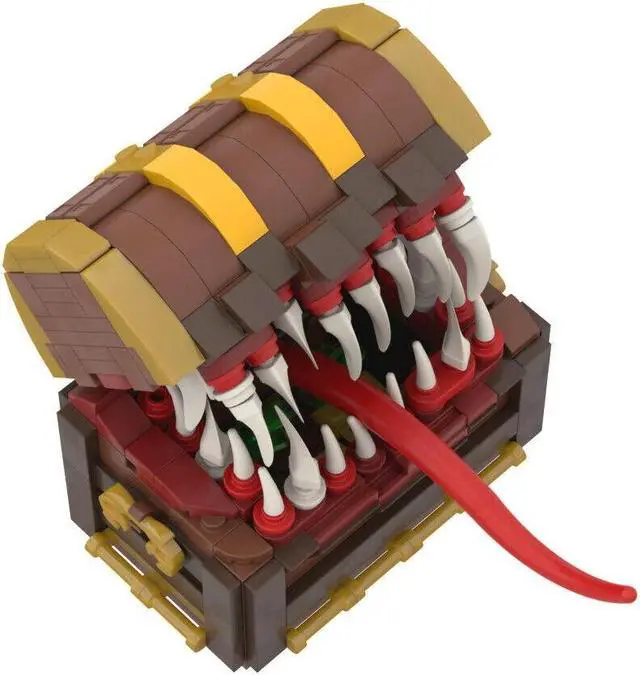 Alt view image 3 of 7 - ZITIANYOUBUILD Mimic Chest Game Monster from Film 330 Pieces Building Toys Set MOC