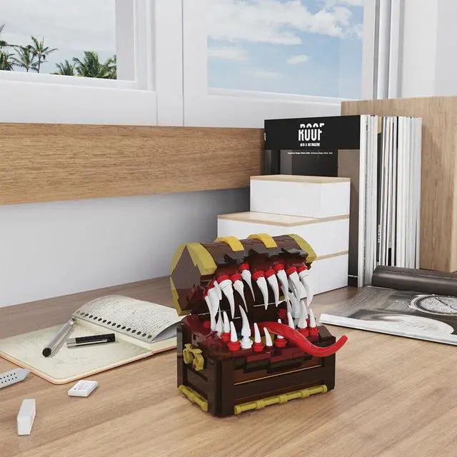 Alt view image 6 of 7 - ZITIANYOUBUILD Mimic Chest Game Monster from Film 330 Pieces Building Toys Set MOC