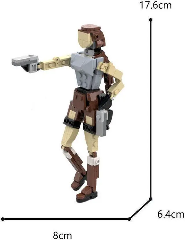 Alt view image 2 of 4 - ZITIANYOUBUILD MOC-119244 Lara Croft the Famous Archaeologist from Tomb Raider with Articulated Head Arms and Legs 153 Pieces 100% Compatible with LEGO Brand New and High Quality