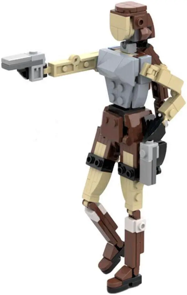 Alt view image 3 of 4 - ZITIANYOUBUILD MOC-119244 Lara Croft the Famous Archaeologist from Tomb Raider with Articulated Head Arms and Legs 153 Pieces 100% Compatible with LEGO Brand New and High Quality