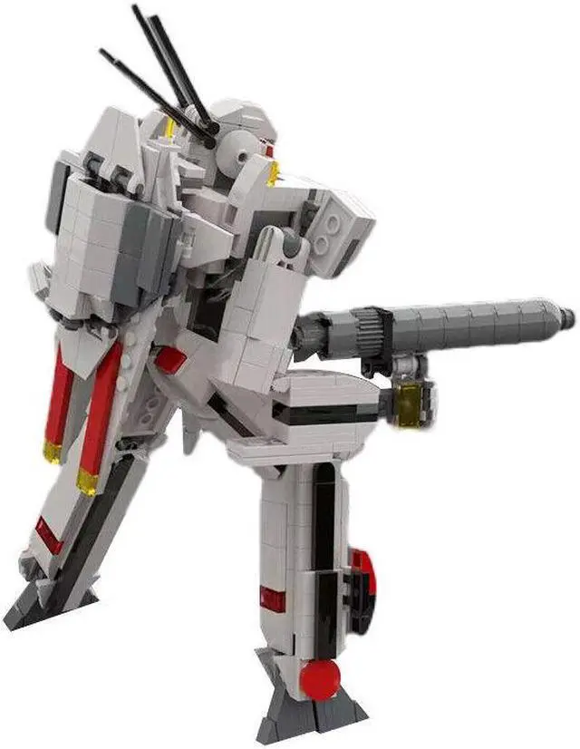 Alt view image 3 of 7 - ZITIANYOUBUILD MOC-124574 VF-1 Mech Manned Mecha 484 Pieces from TV Animation Building Toys Set MOC