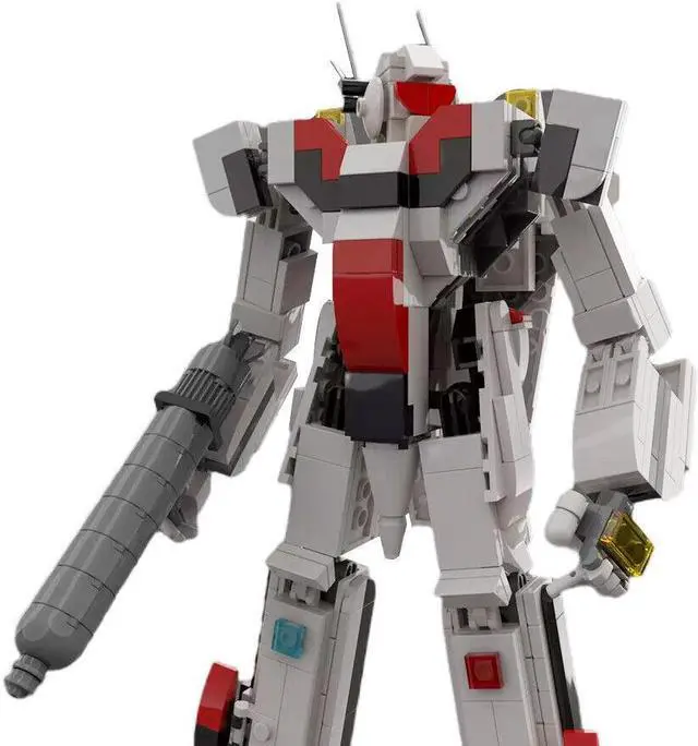 Alt view image 6 of 7 - ZITIANYOUBUILD MOC-124574 VF-1 Mech Manned Mecha 484 Pieces from TV Animation Building Toys Set MOC