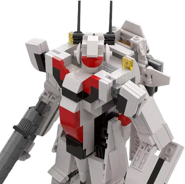 Alt view image 5 of 7 - ZITIANYOUBUILD MOC-124574 VF-1 Mech Manned Mecha 484 Pieces from TV Animation Building Toys Set MOC