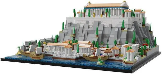 Alt view image 4 of 7 - ZITIANYOUBUILD MOC-117805 Acropolis of Athens Ancient Citadel 1940 Pieces for Adults 100% Compatible with LEGO Brand New and High Quality