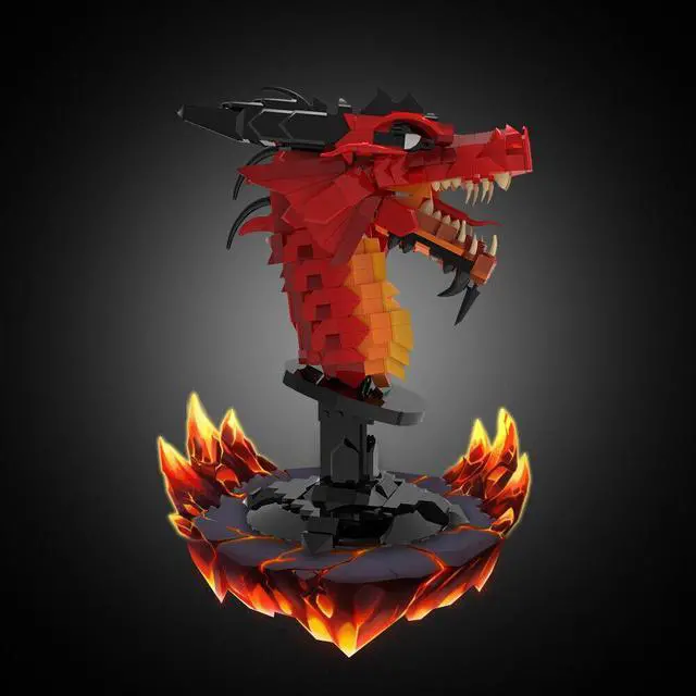 Alt view image 4 of 7 - ZITIANYOUBUILD Chixiao Red Dragon Model Building Toys Set 762 Pieces for Kids MOC