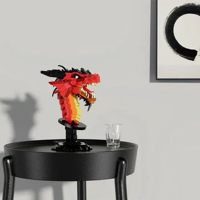 Alt view image 5 of 7 - ZITIANYOUBUILD Chixiao Red Dragon Model Building Toys Set 762 Pieces for Kids MOC