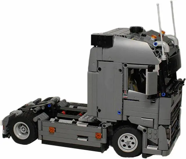 Alt view image 2 of 4 - ZITIANYOUBUILD MOC-37849 FH Cab Tractor Truck with HOG Steering 1073 Pieces Building Toys Set MOC