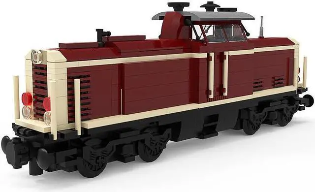 Main image of ZITIANYOUBUILD MOC-35655 Cargo Locomotive Red Version 499 Pieces Building Toys Set MOC
