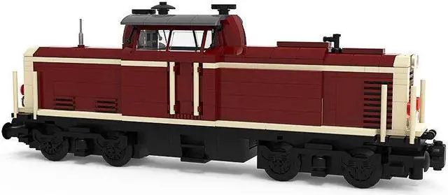 Alt view image 2 of 7 - ZITIANYOUBUILD MOC-35655 Cargo Locomotive Red Version 499 Pieces Building Toys Set MOC