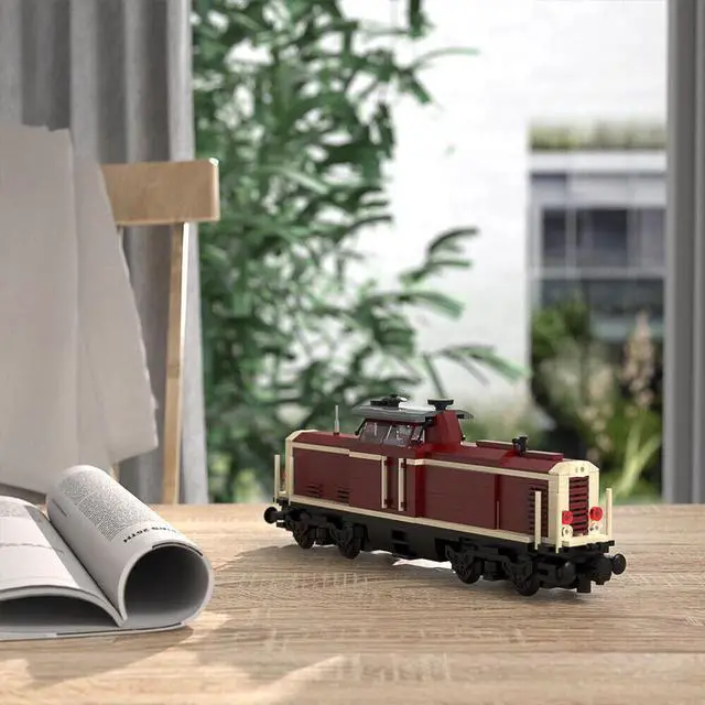 Alt view image 5 of 7 - ZITIANYOUBUILD MOC-35655 Cargo Locomotive Red Version 499 Pieces Building Toys Set MOC